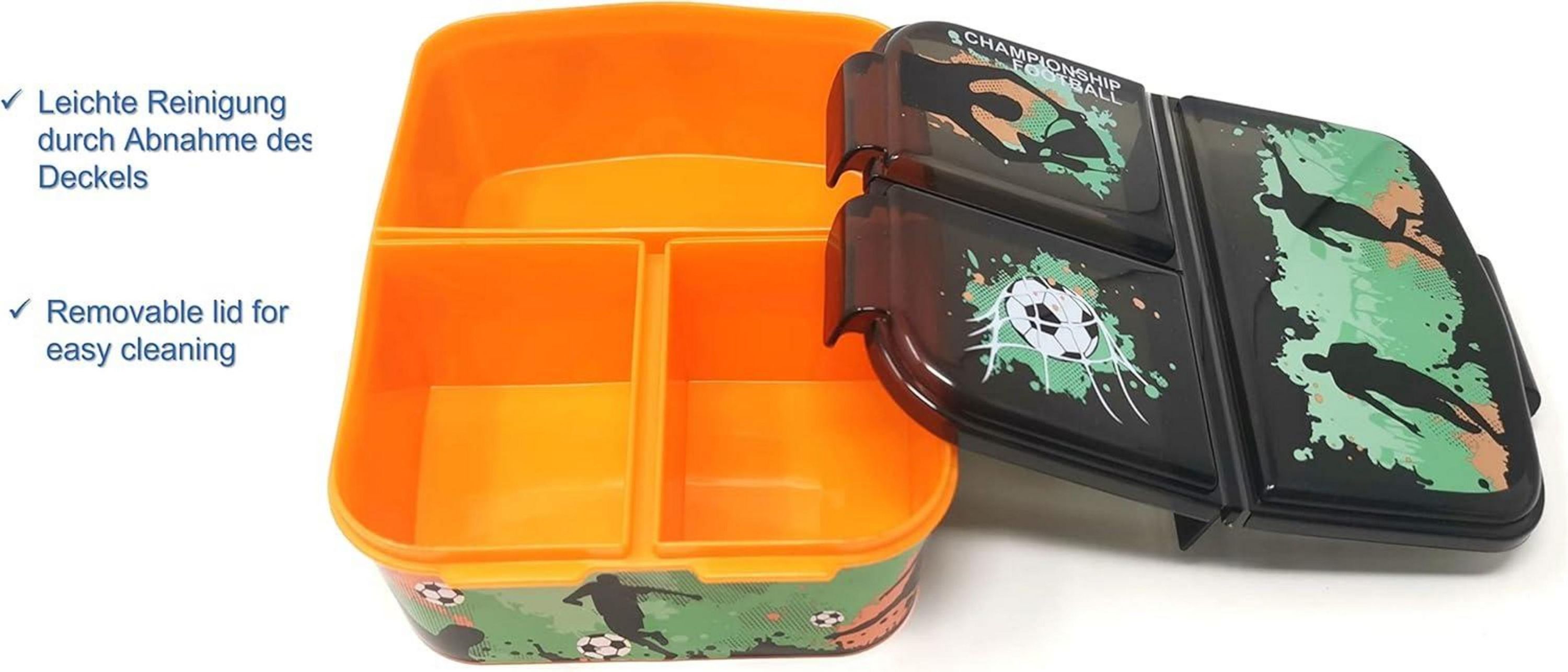 Kinder Lunchbox mit Fächern und Unterteilung - BPA frei