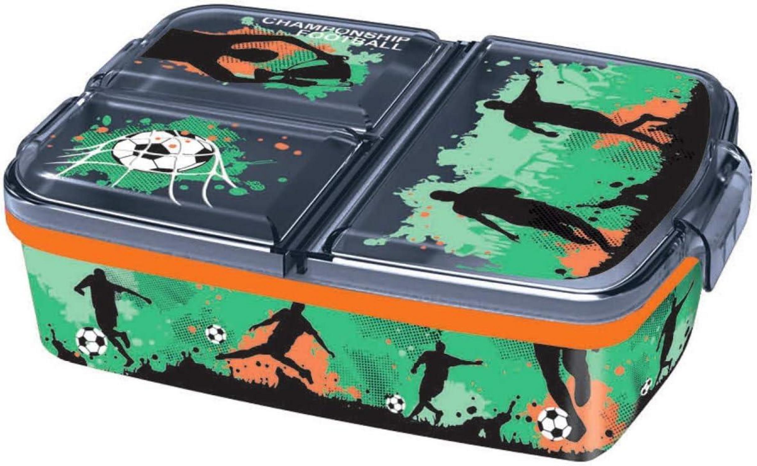 Kinder Lunchbox mit Unterteilung BPA frei Fußball Design
