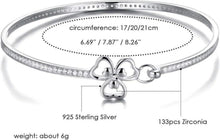 Armband Damen Silber 925 Zirkonia Kristall Blumen Geschenke