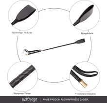 SM Set mit 2 Stücke Reitpeitsche Federkitzler Peitsche