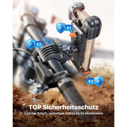 Andobil 2024 Fahrrad Handyhalterung 165 km/h Stoßfest Universal 360° Halter