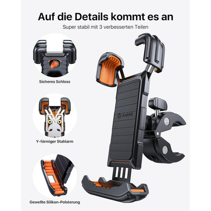 Andobil 2024 Fahrrad Handyhalterung 165 km/h Stoßfest Universal 360° Halter