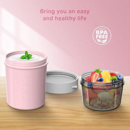 Müslibecher To go Becher 560ml+310ml BPA-frei