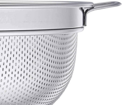 Homikit Edelstahl Nudelsieb mit Griffen, 20cm