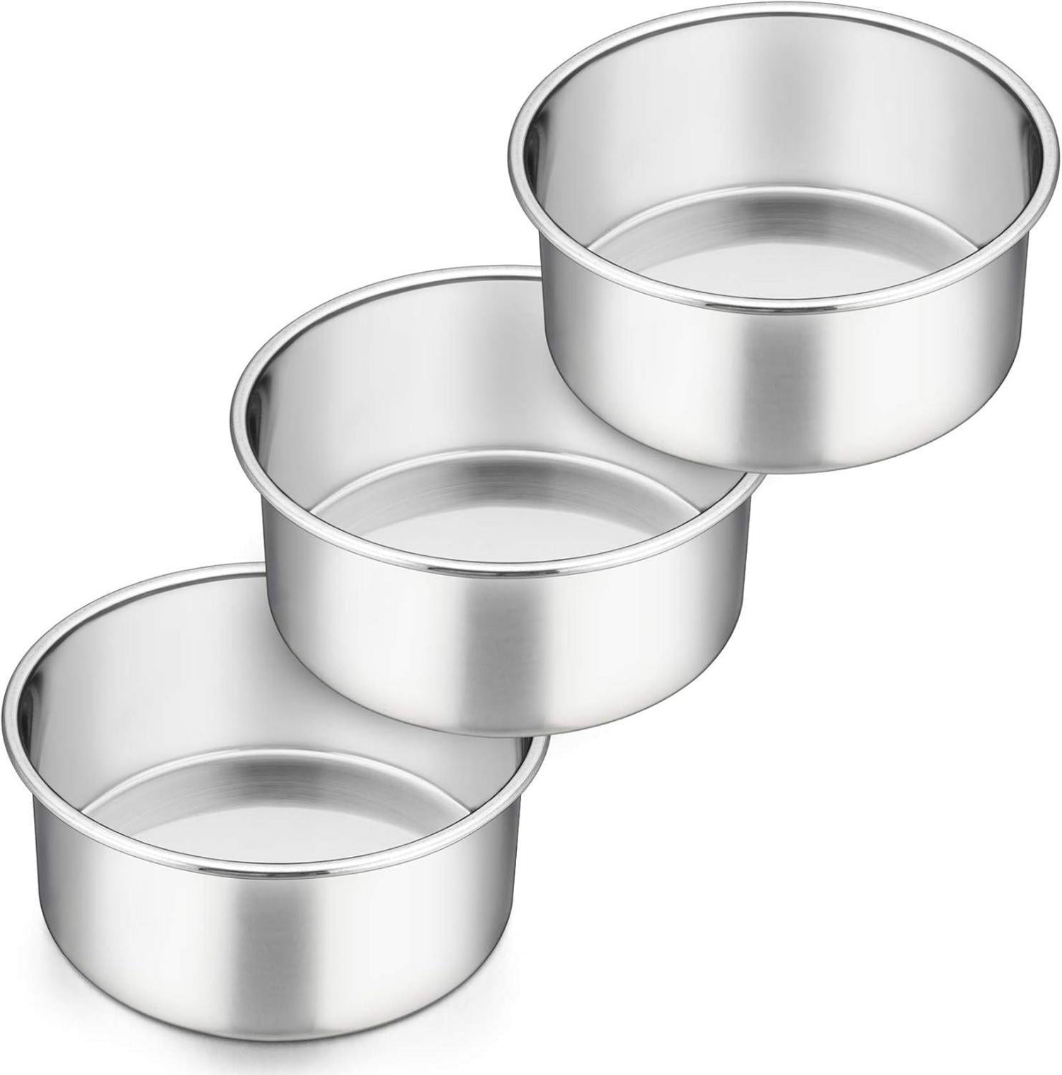 Backform Set 16cm Rund Edelstahl Kuchenform Auslaufsicher