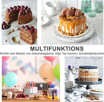 Homikit 16cm Runde Kuchenform aus Edelstahl, 3er