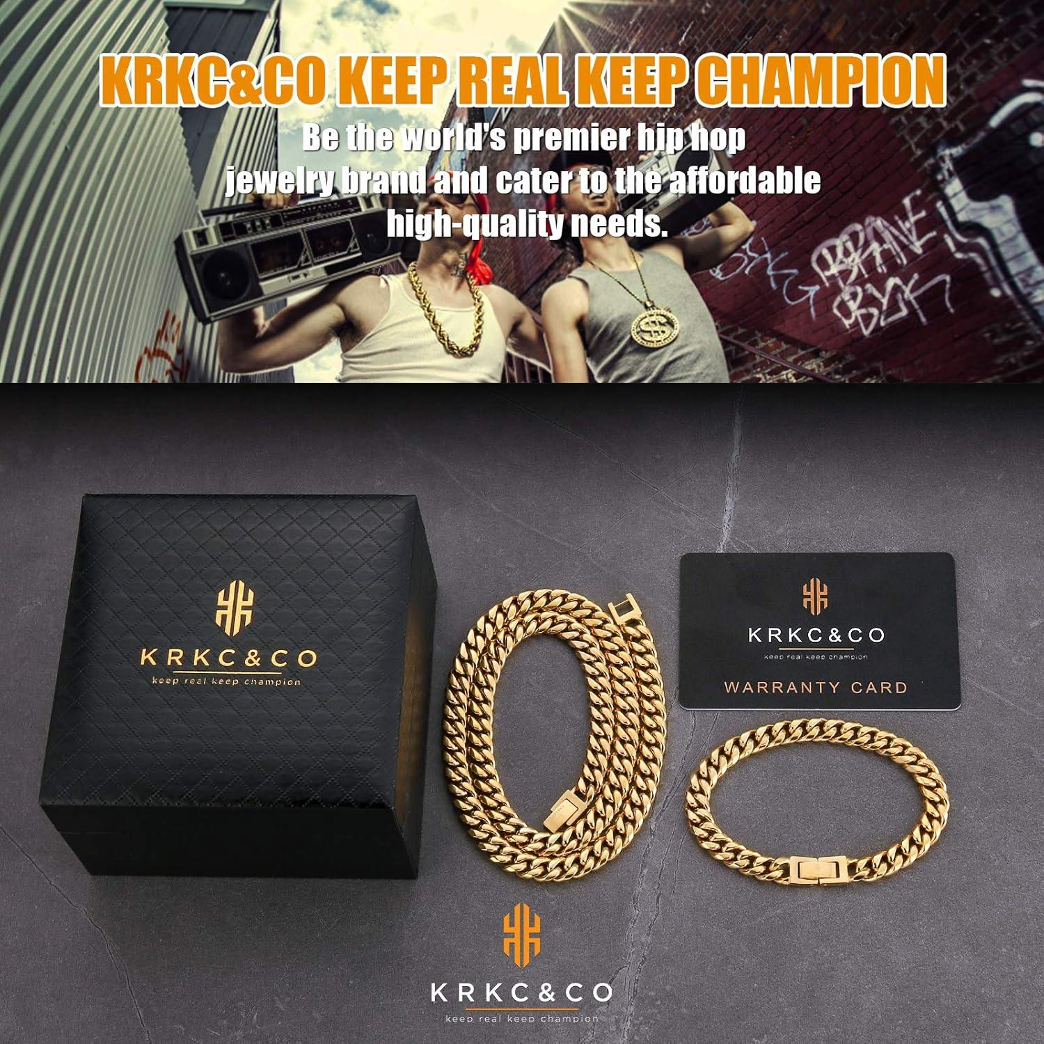 Herren Kette Armband Set Gold 24 Karat San Remo