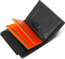 RFID Geldbörse Herren Leder Slim Wallet mit RFID-Schutz