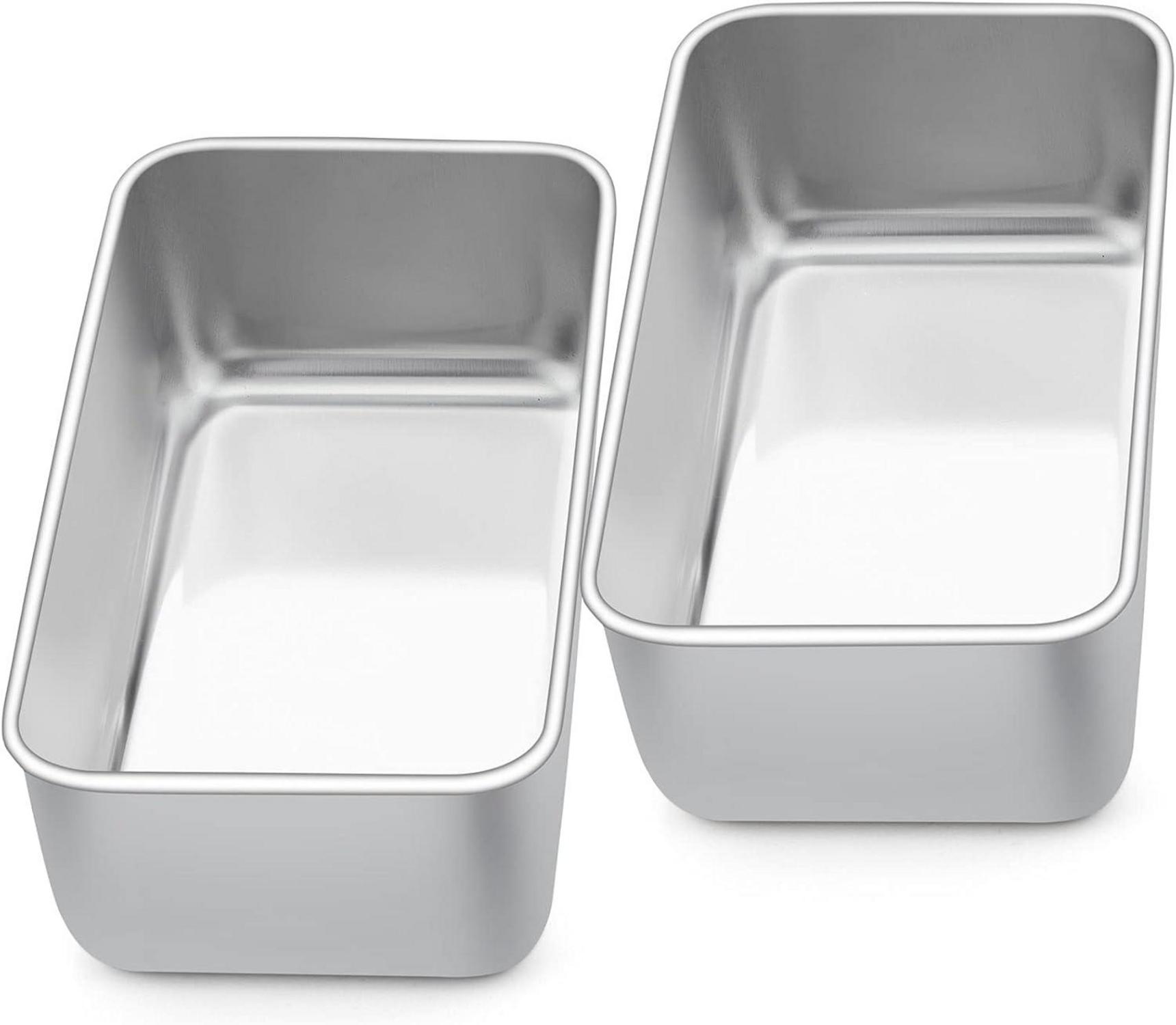 2er Set Edelstahl Brotbackform Kastenform 23x12x6cm Spülmaschinenfest