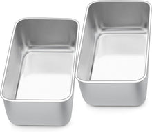 2er Set Edelstahl Brotbackform Kastenform 23x12x6cm Spülmaschinenfest
