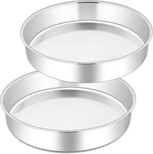 Joyfair Edelstahl Backform Set Rund Kuchenform 25cm 2er Pack