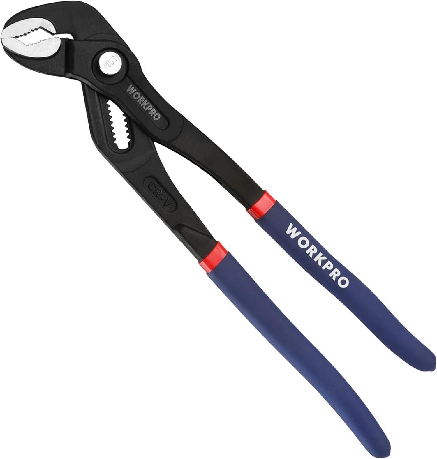 WORKPRO Profi Wasserpumpenzange 305mm verstellbar Cr-V Stahl