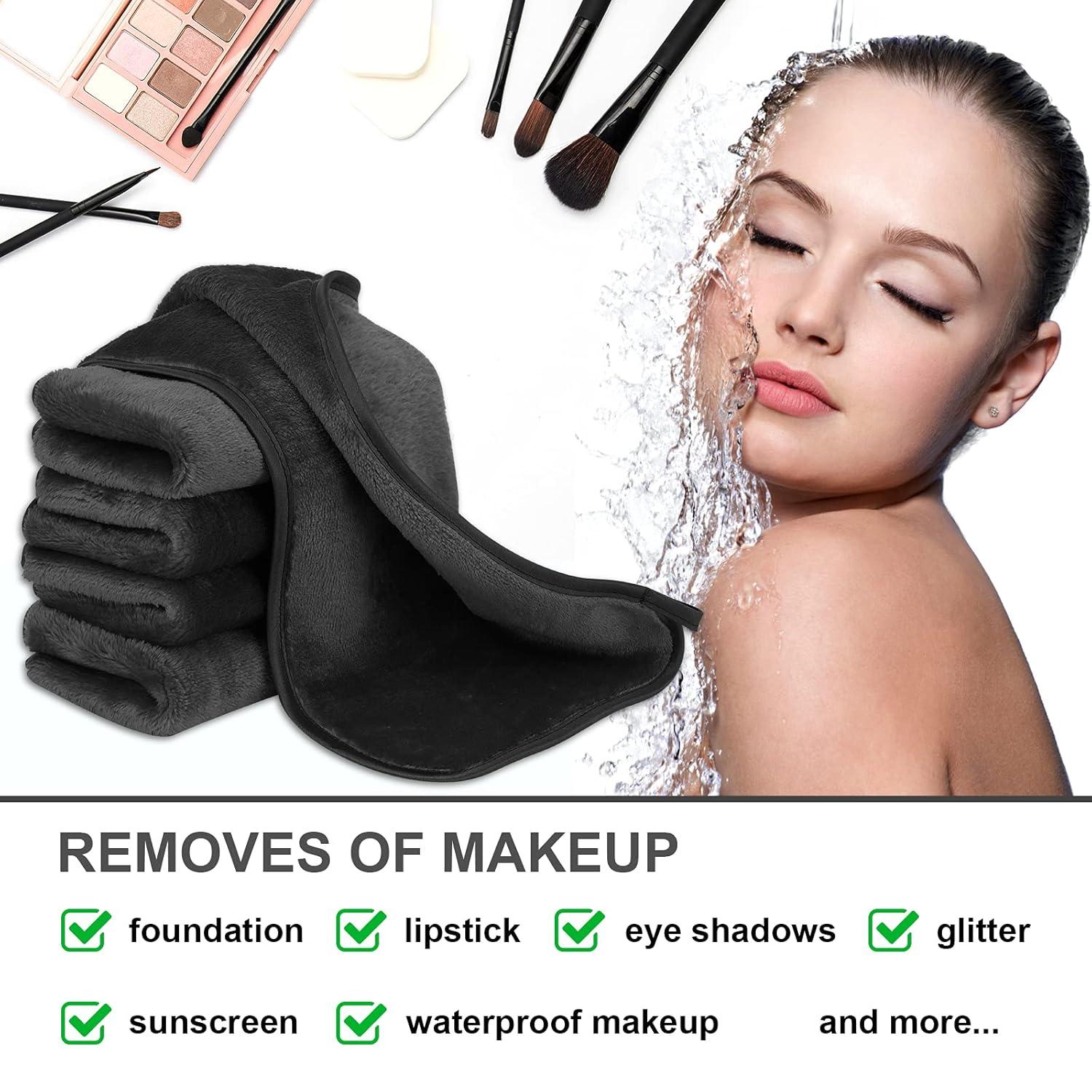 5er Pack Mikrofaser Abschminktücher Gesichtsreinigungstuch Makeup Entferner