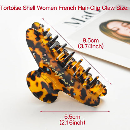 2er Set Acetat Haarklammern für Damen - Groß, Dickes Haar