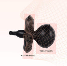 Aufblasbarer Mundknebel mit Silikon-Knebel - BDSM SM Bondage