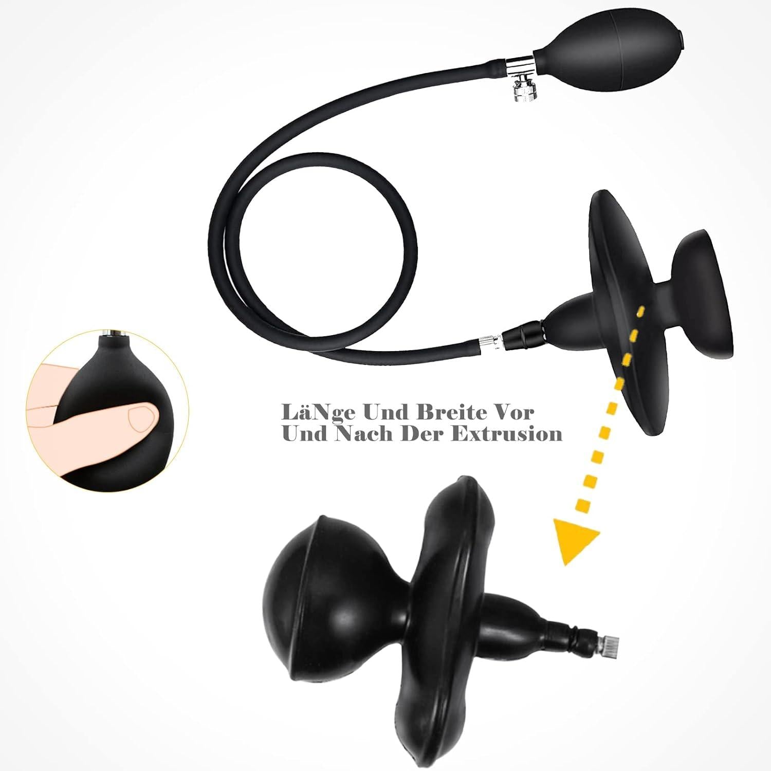 Aufblasbarer Mundknebel SM Gag Ball Bondage Sexspielzeug BDSMAGE