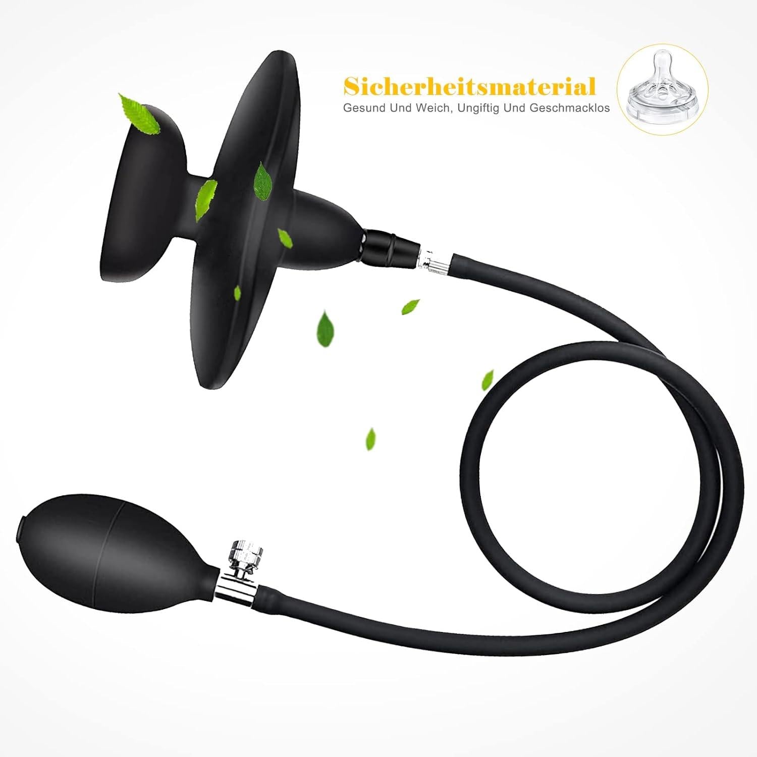 Aufblasbarer Mundknebel Silikon SM Gag Ball BDSM Fesselnde Bondage Sexspielzeug