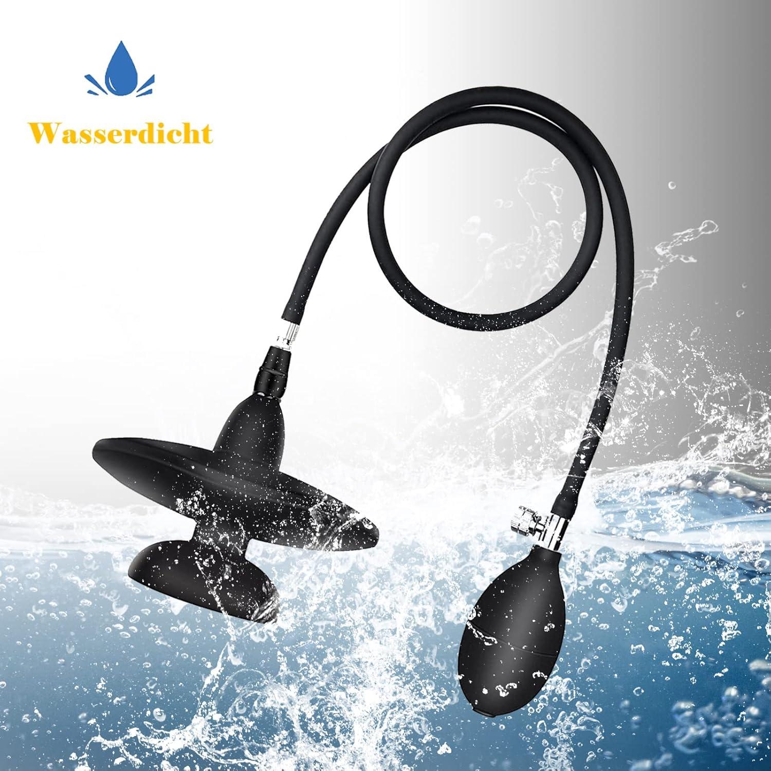 Aufblasbarer Mundknebel SM Gag Ball Bondage Silikon Mundstopfen BDSM