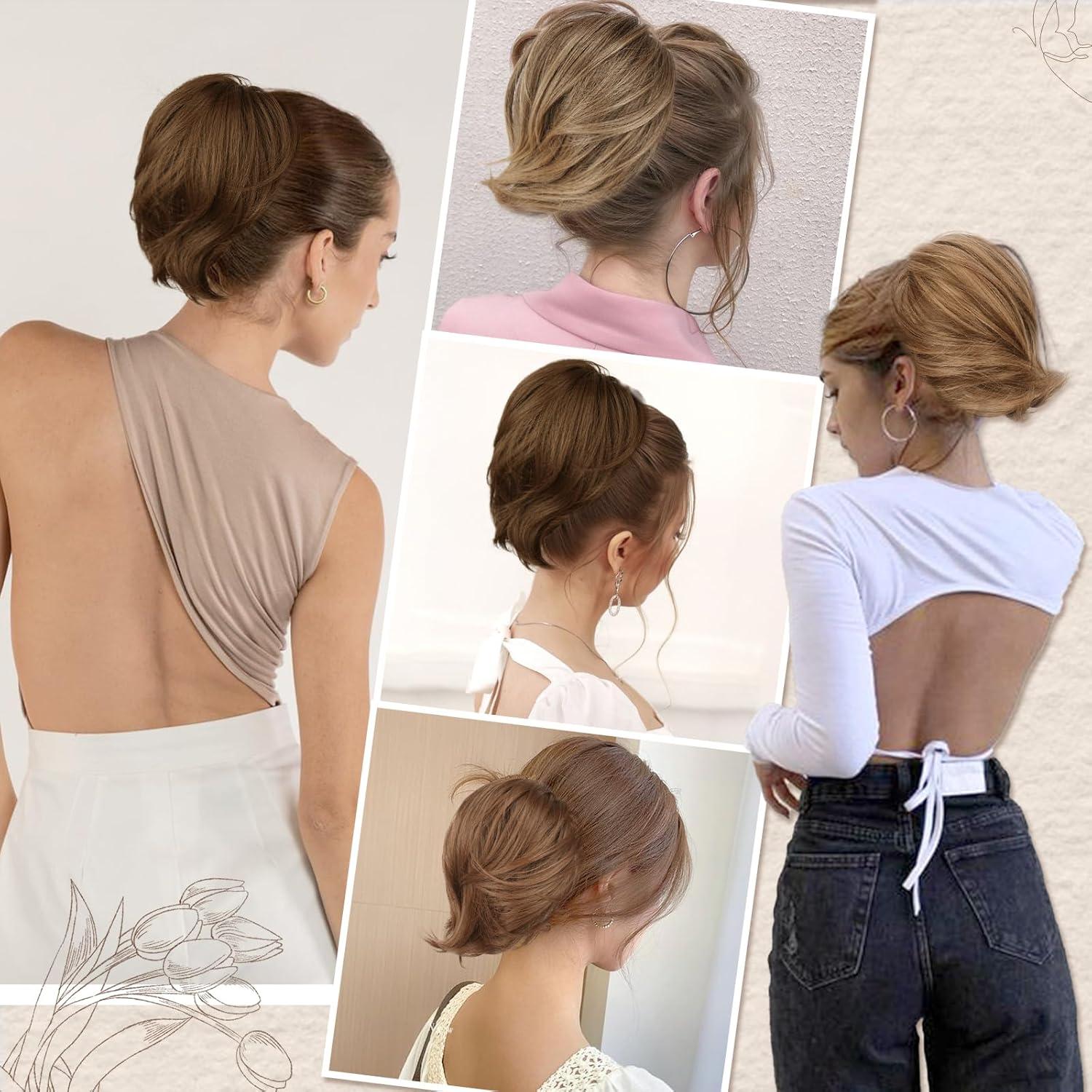 Haarteil Hair Extensions Haarknoten Pferdeschwanz Verlängerung