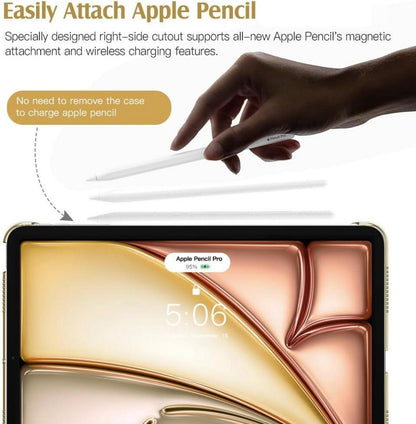iPad Air 11 Zoll Hülle 2024 Generation Transparent Rückseite