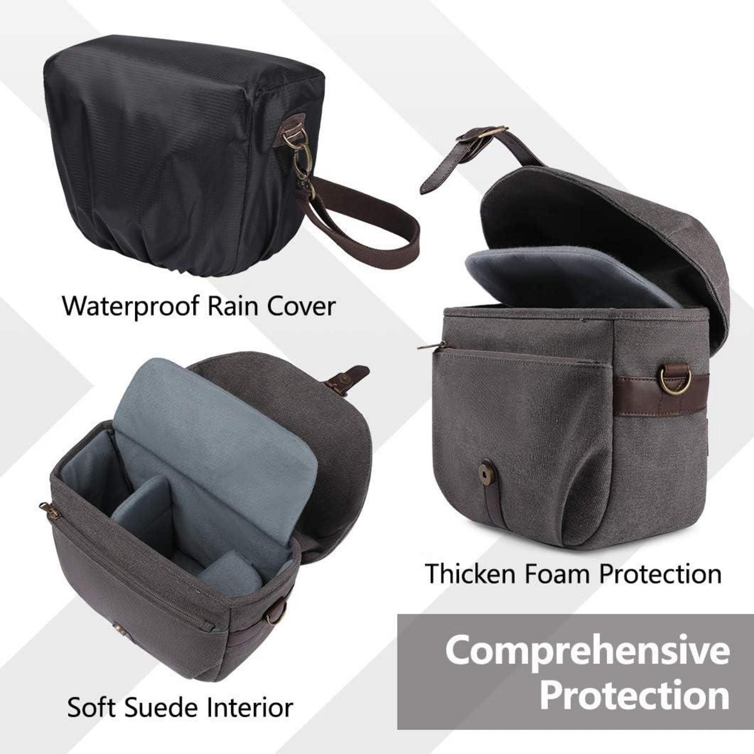 Bagsmart Kameratasche Fototasche Schultertasche SLR Zubehör