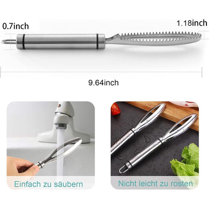 Esteopt Fischentschupper Entferner Edelstahl Profi Scraper