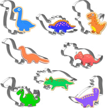 Joyoldelf Dinosaurier Ausstechform Set 8 Stück aus Edelstahl