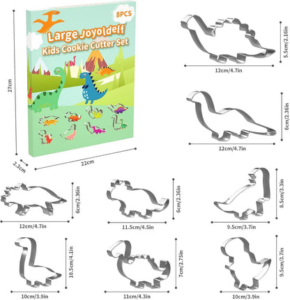 Joyoldelf Dinosaurier Ausstechform Set - Großes Dino