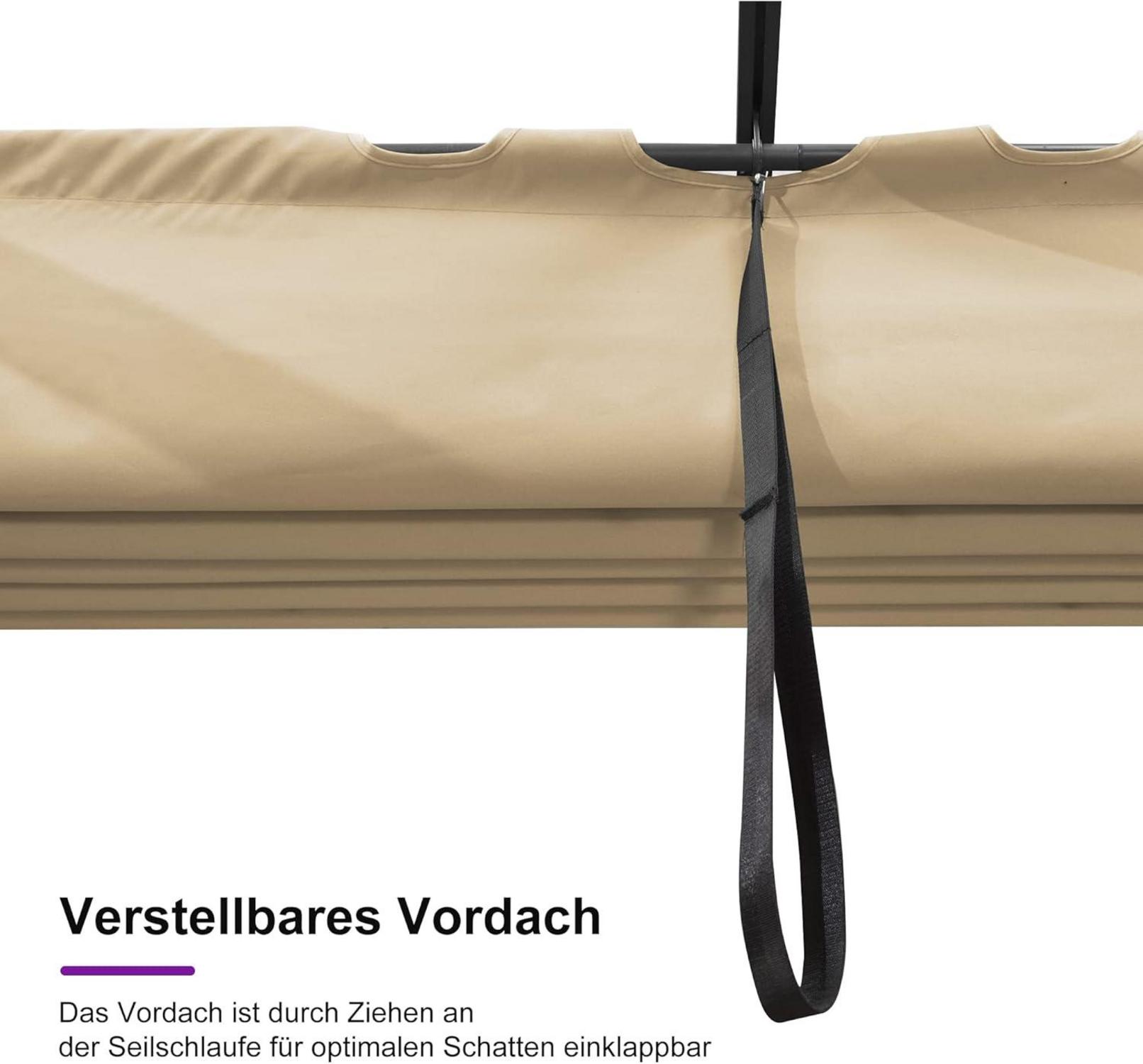 PURPLE LEAF Pergola Aluminium 3x4m Wasserdicht UV-Schutz