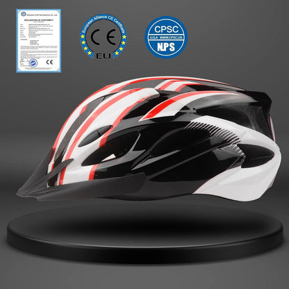 Fahrradhelm mit Licht und Visier für