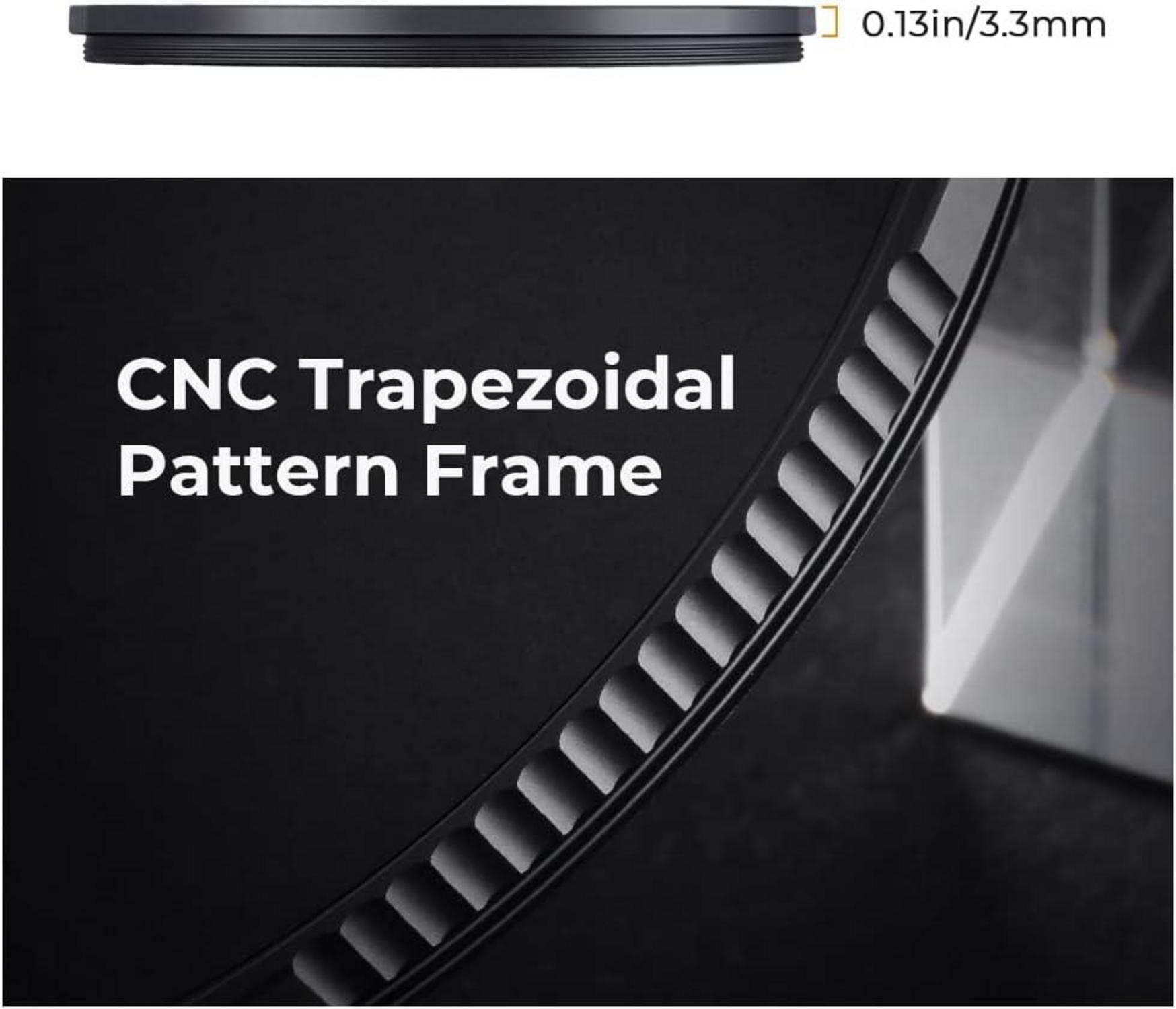 82mm Schwarz-Mist 1/8 Filter Nano-X Optisches Glas 28-fach beschichtet