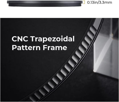 82mm Schwarz-Mist 1/8 Filter Nano-X Optisches Glas 28-fach beschichtet