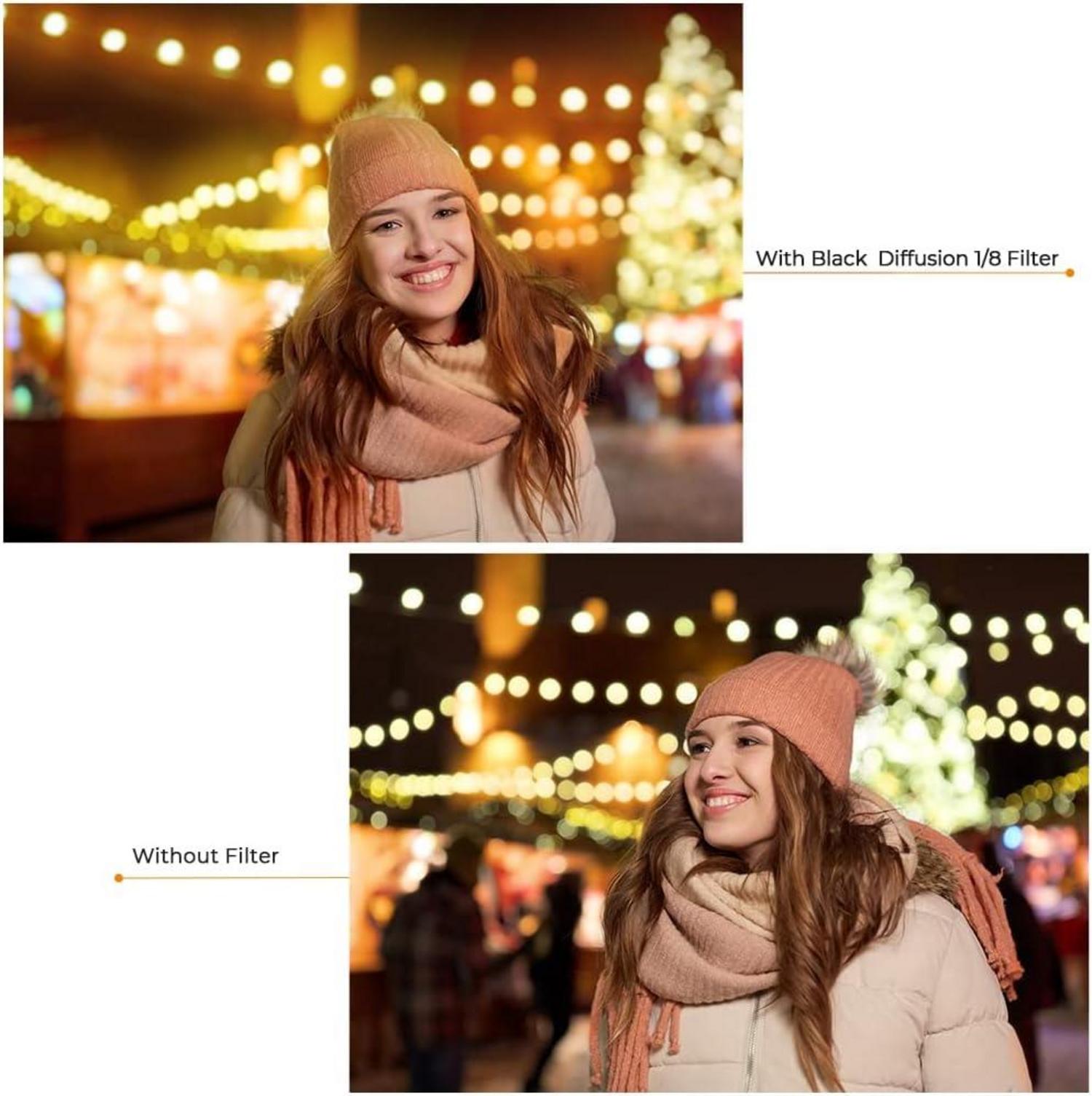 77mm Black-Mist 1/8 Filter für Videoaufnahmen Portraitfotografie
