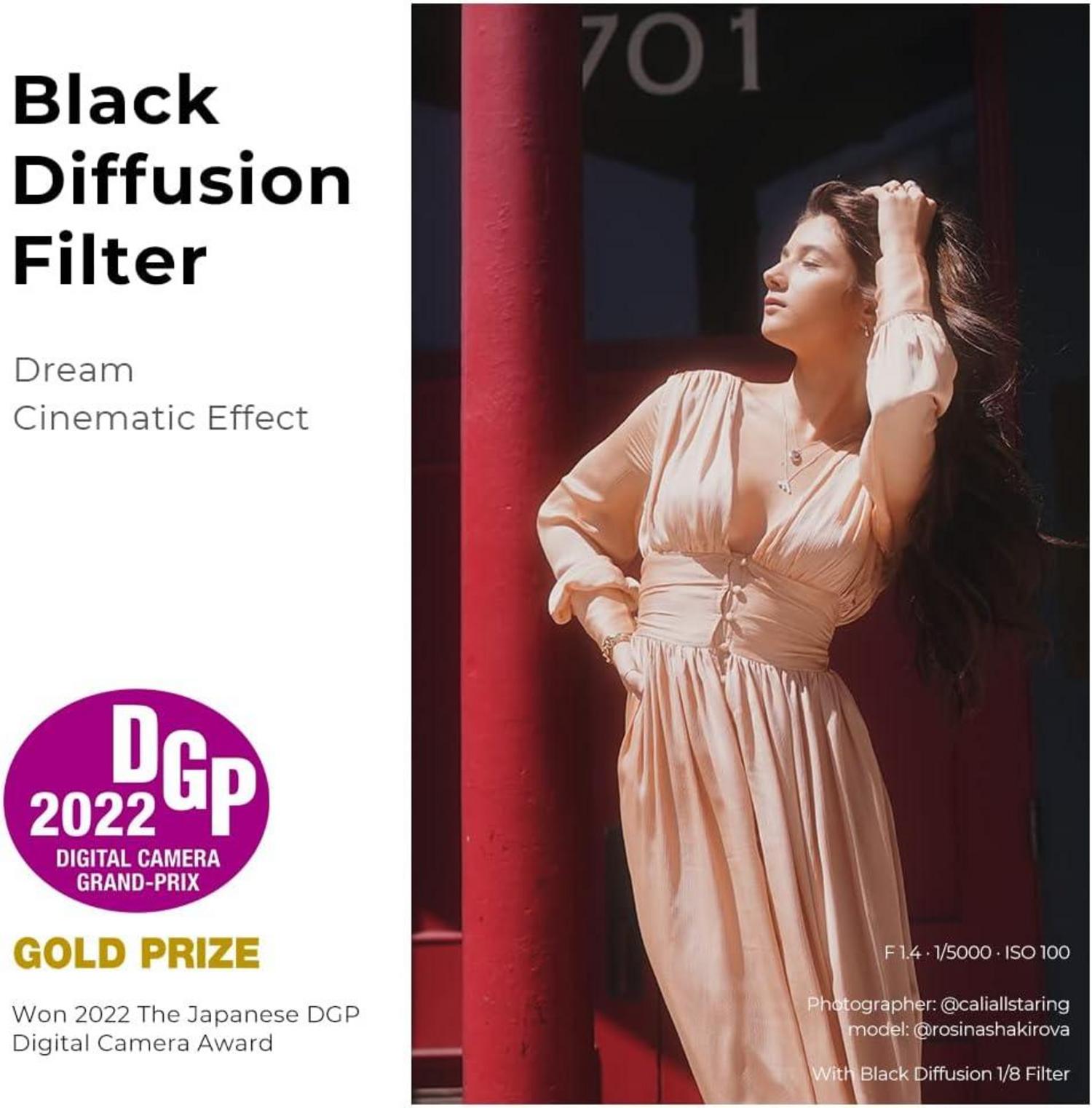 55mm Black-Mist 1/8 Filter Optisches Glas 28x