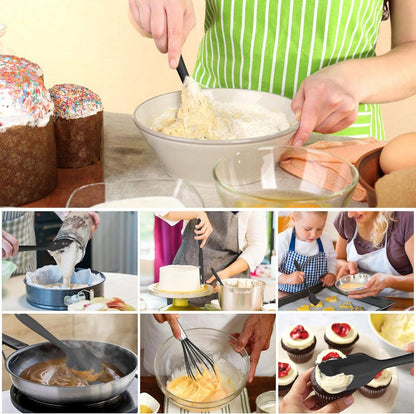 Silikon Küchenhelfer Set 15-teilig Kochutensilien Antihaft Hitzebeständig