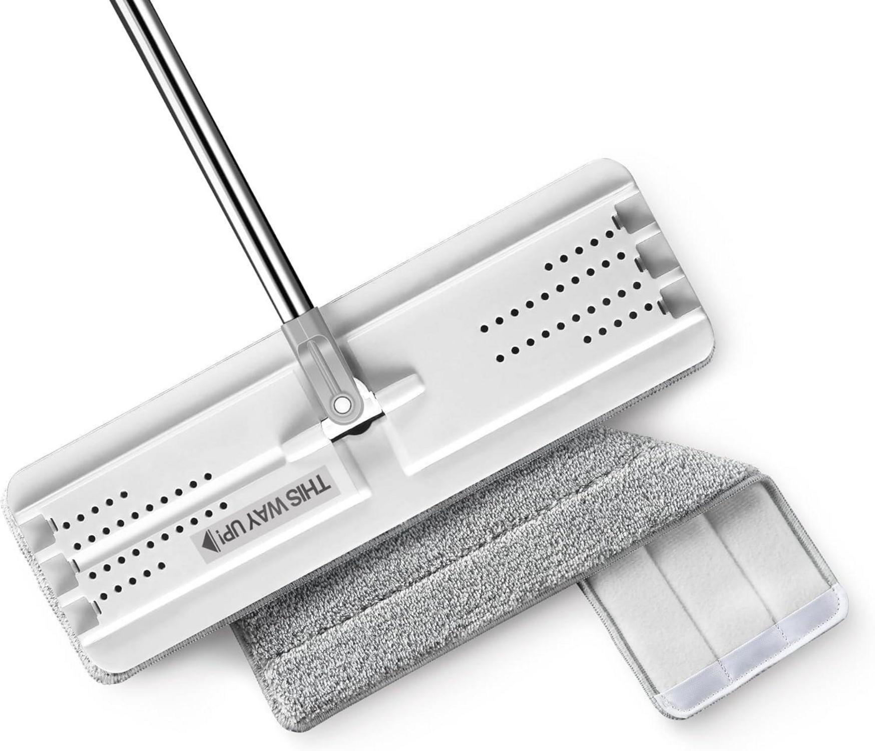Mikrofaser Bodenwischer Mop mit waschbaren Pads Flexibler Moppkopf