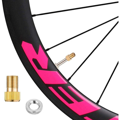 18-teiliges Ventilkernset für Presta-Ventile, Ventiladapter