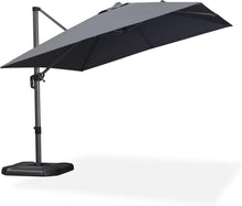 Sonnenschirm 300x300cm Ampelschirm Kurbel 360° Drehbar Fußpedal