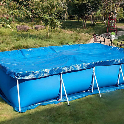Rechteckige Poolabdeckung 400x211 cm, Wasserdicht & Winddicht