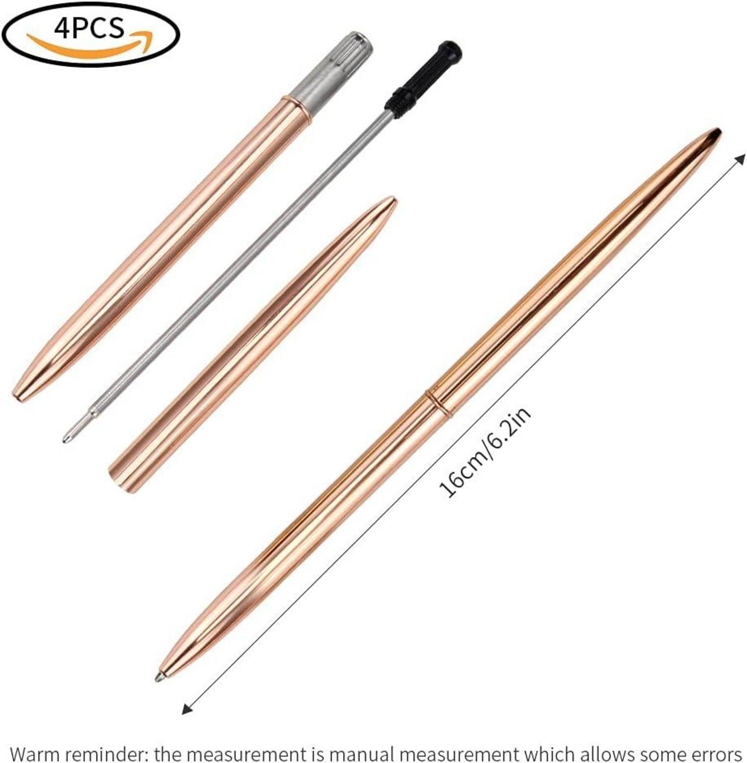 Premium Metall Kugelschreiber Set, schwarze Tinte, Büro/Geschenk, 4 Stück