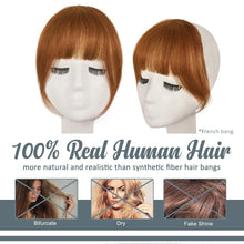 Echtes Menschliches Haar Clip in Pony - Auburn Fringe