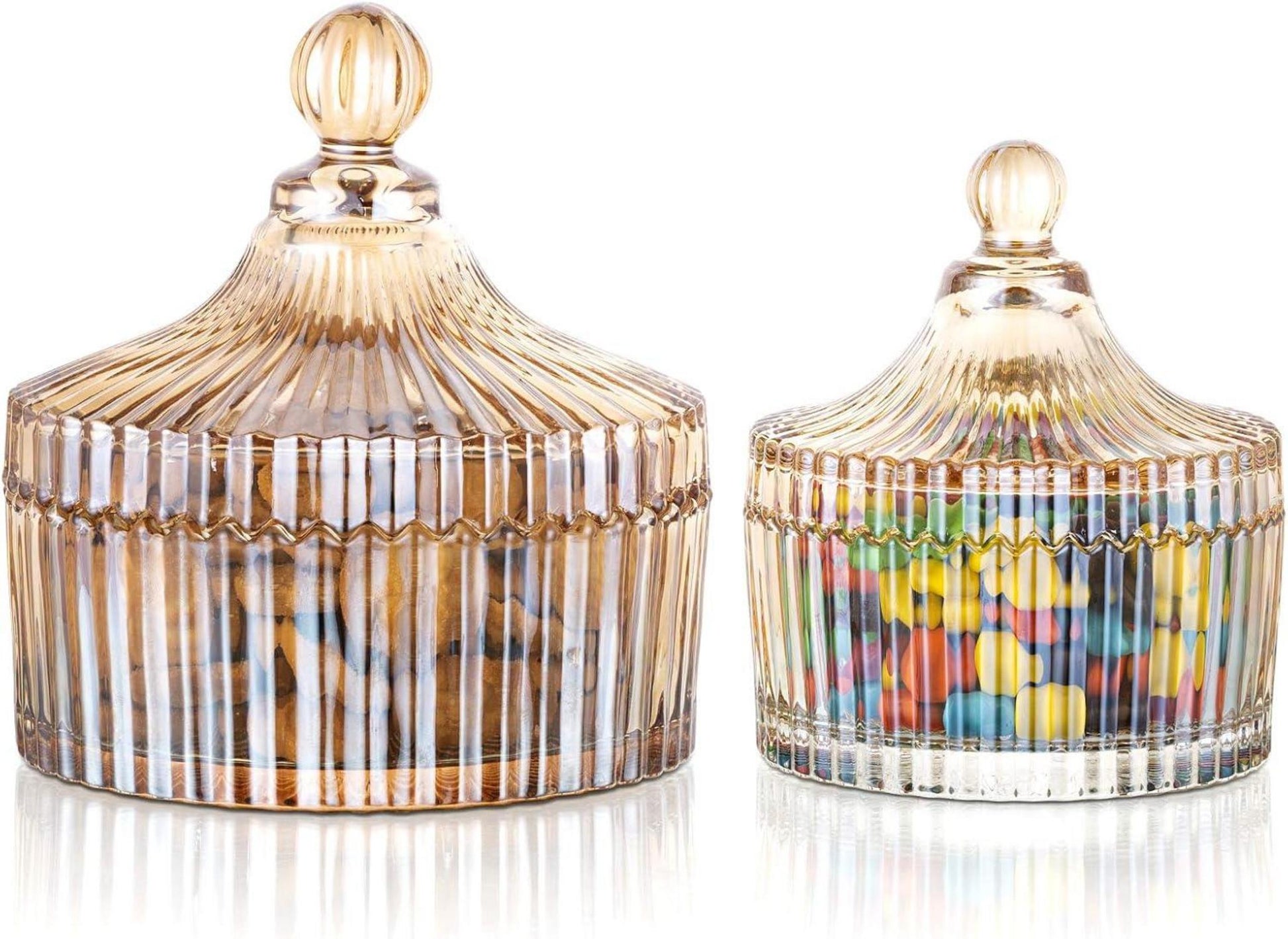 Süße Vintage-Glasbehälter für Süßigkeiten, Schokolade, Nüsse
