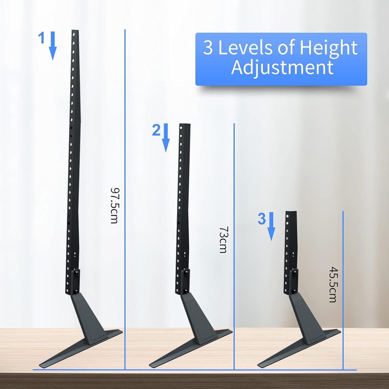 Universal TV Standfuss für 27-85 Zoll Flach Curved