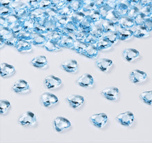 500 Stück Blau Herz Diamantkristalle 12mm DIY Deko Hochzeit
