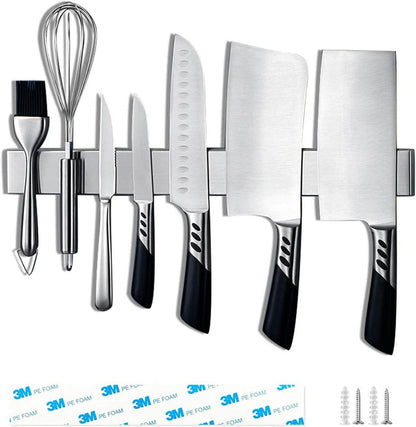 Magnetleiste Messer selbstklebend Wand Edelstahl 40 cm