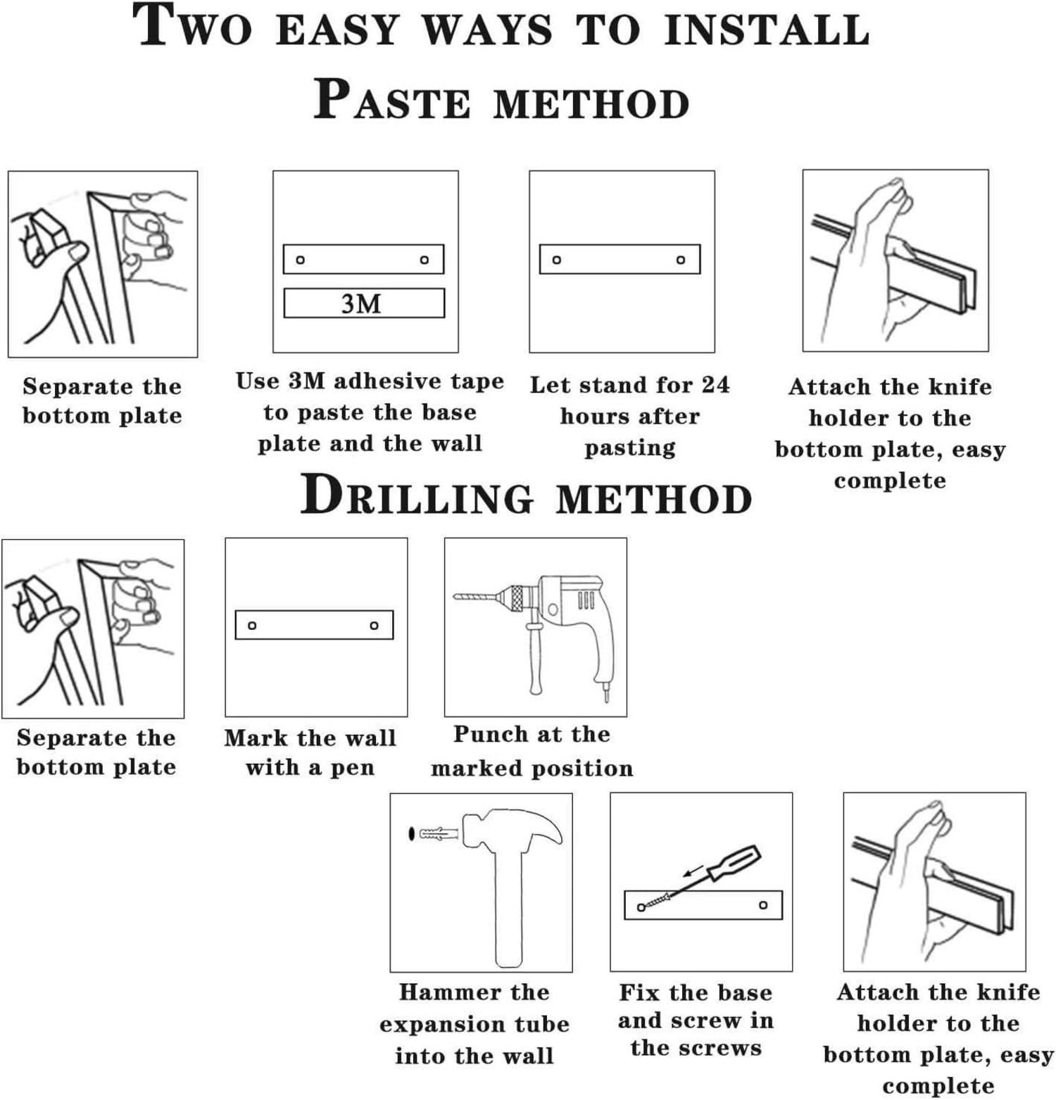 Magnetleiste Messerhalter Magnetisch Edelstahl 40cm für Wand magnetisch