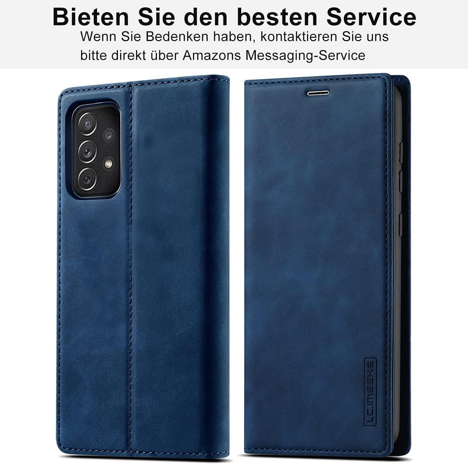 Samsung Galaxy A52s 5G Hülle Klappbar Leder Schutzhülle Flip Case
