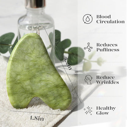 Gua Sha Stein Natürlicher Jade Gesichtsmassage Weihnachtsgeschenke Frauen