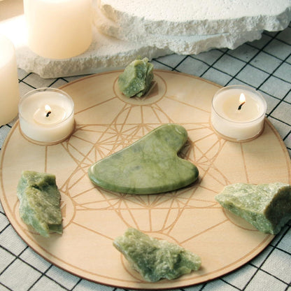 Gua Sha Stein Natürlicher Jade Gesichtsmassage Weihnachtsgeschenke Frauen