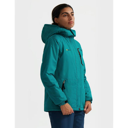 Damen Wasserdichte Skijacke Winddichte Winterjacke mit